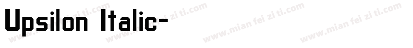Upsilon Italic字体转换